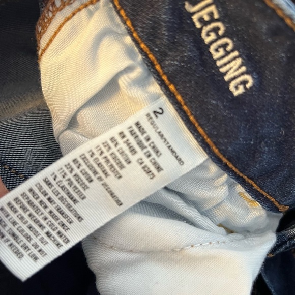 American Eagle Outfitters Women's Blue Distressed jeggings size 2 - Picture 4 of 5